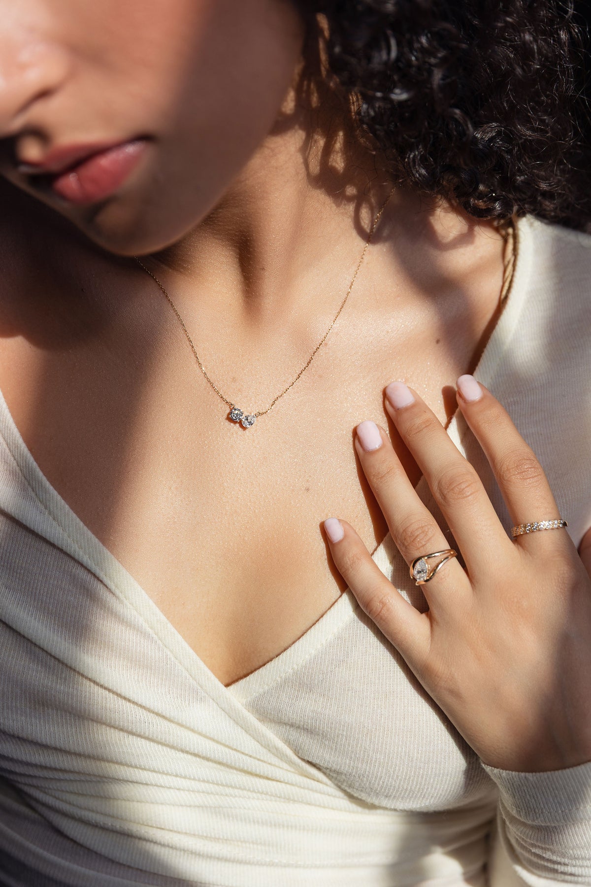 The Colette Toi et Moi Diamond Necklace