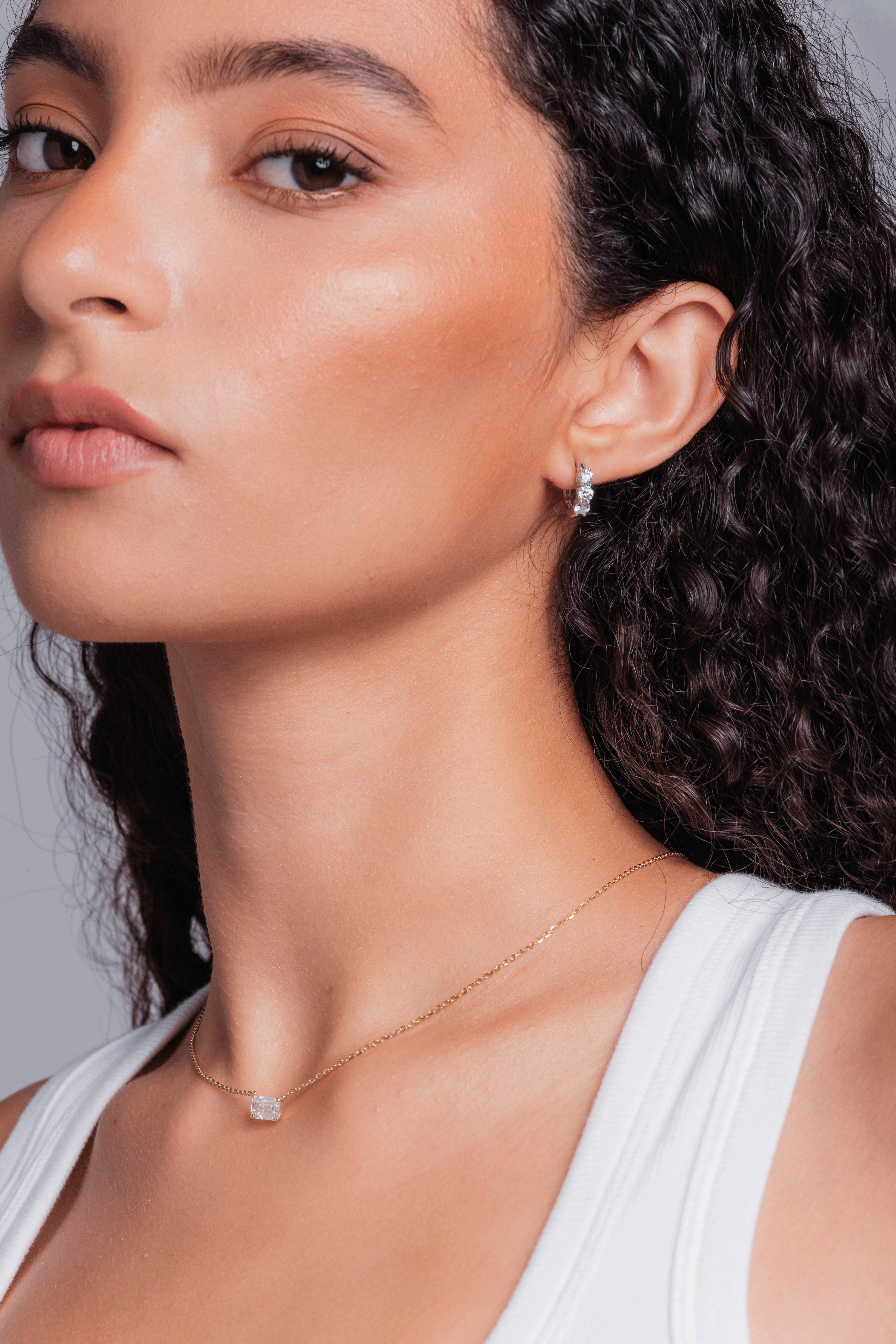 The Amara Trio Diamond Hoops