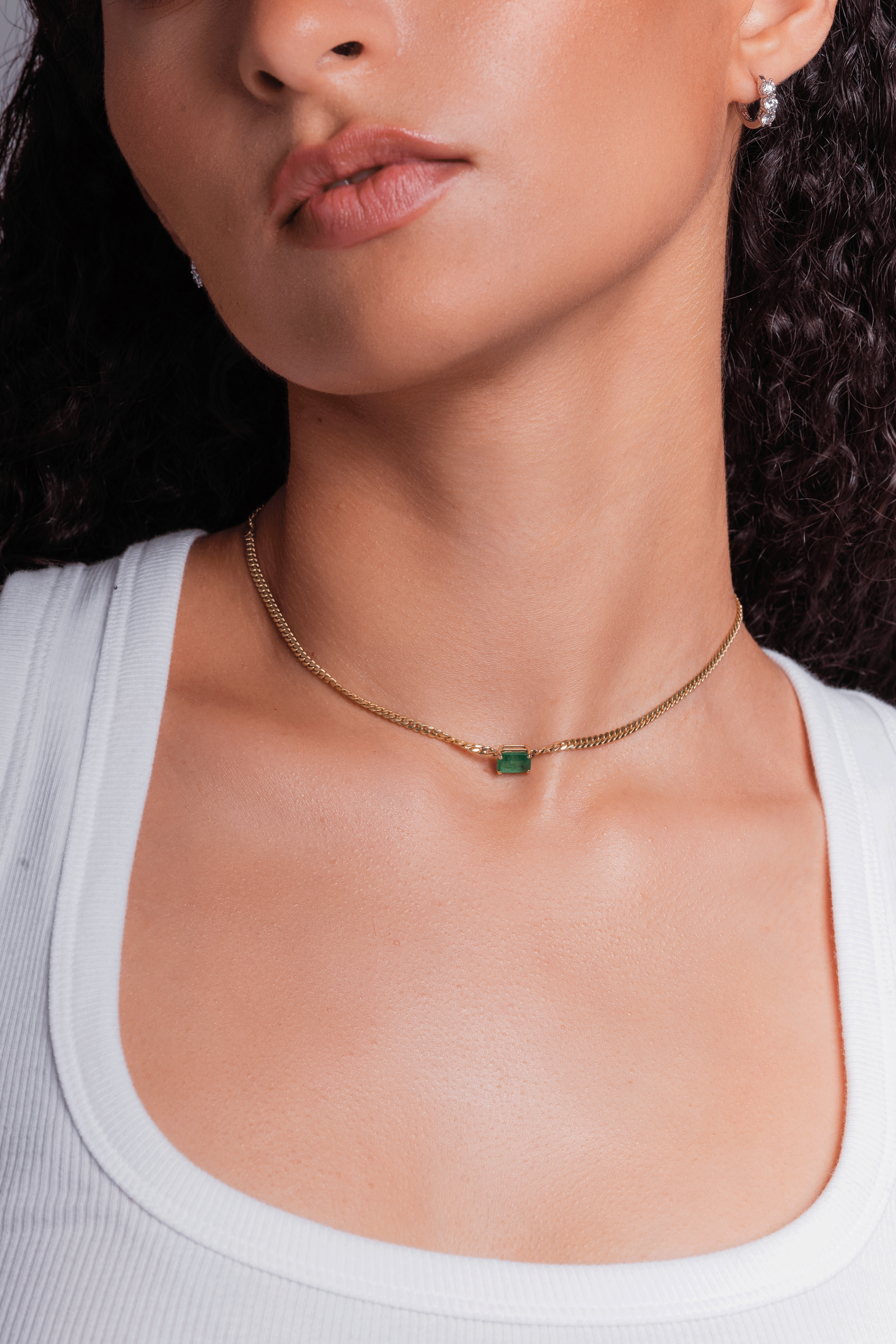 The Lena Emerald Choker Necklace