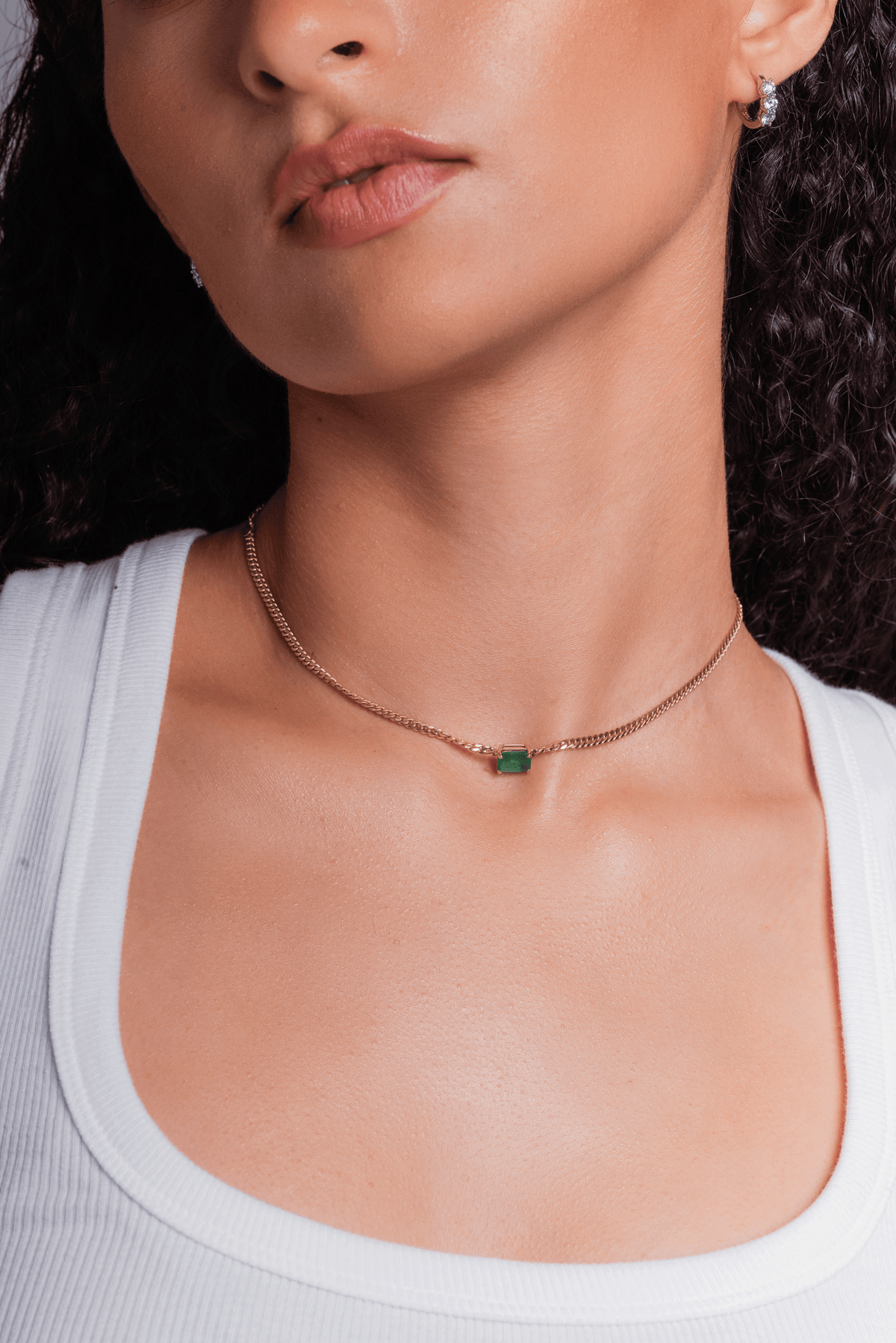 The Lena Emerald Choker Necklace