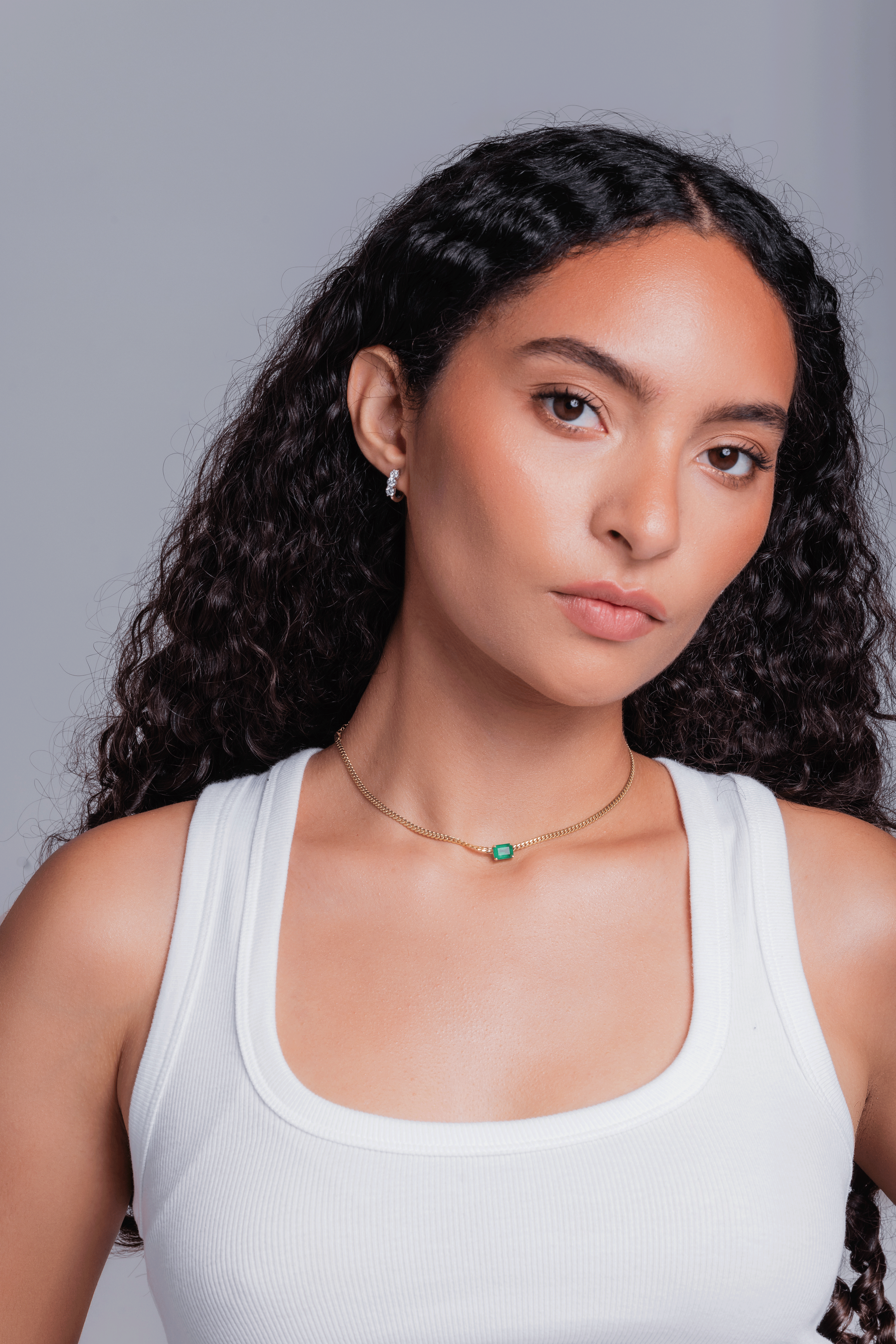 The Lena Emerald Choker Necklace