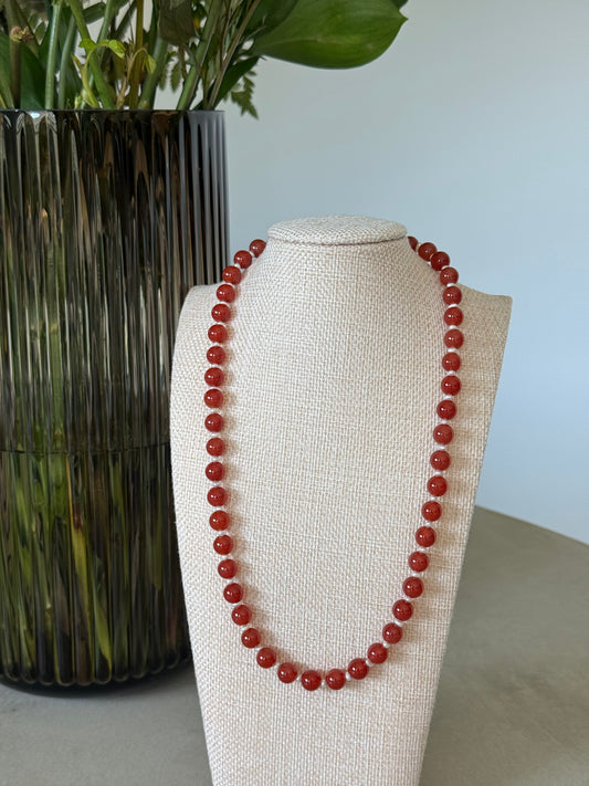 Carnelian x Freshwater Pearls Necklace