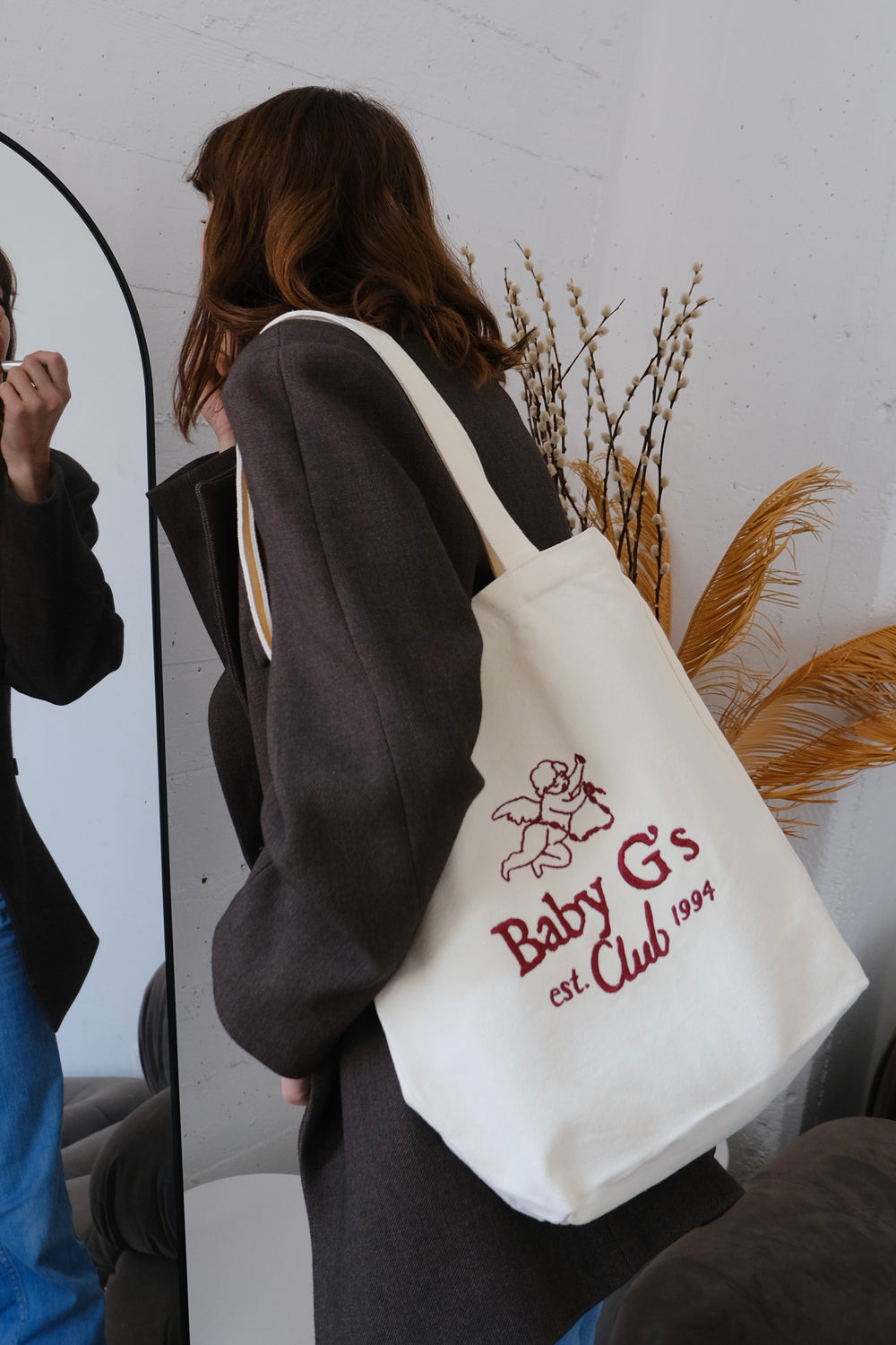 Baby G's Club Embroidered Canvas Tote Bag
