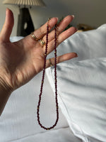 The Garnet x Rondelle Necklace