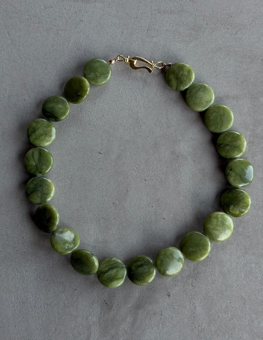 Jade Disc Necklace