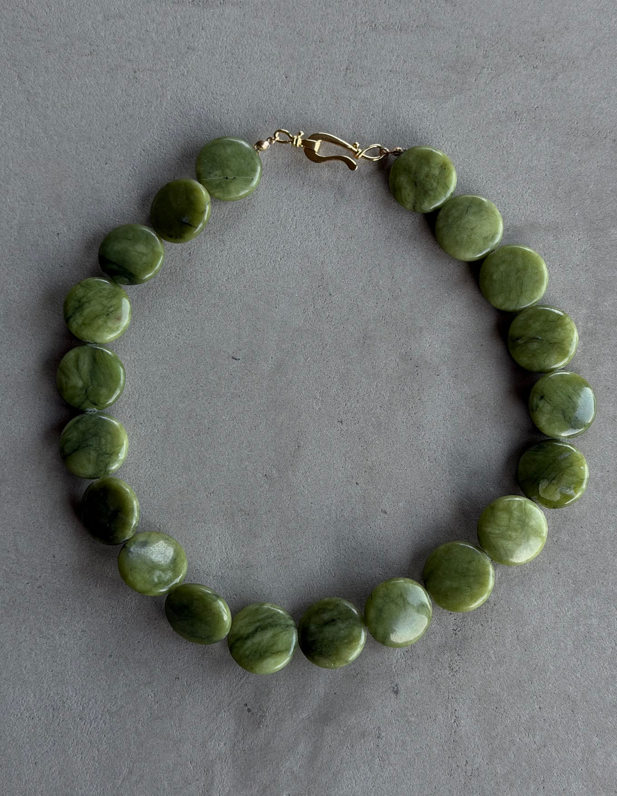 Jade Disc Necklace
