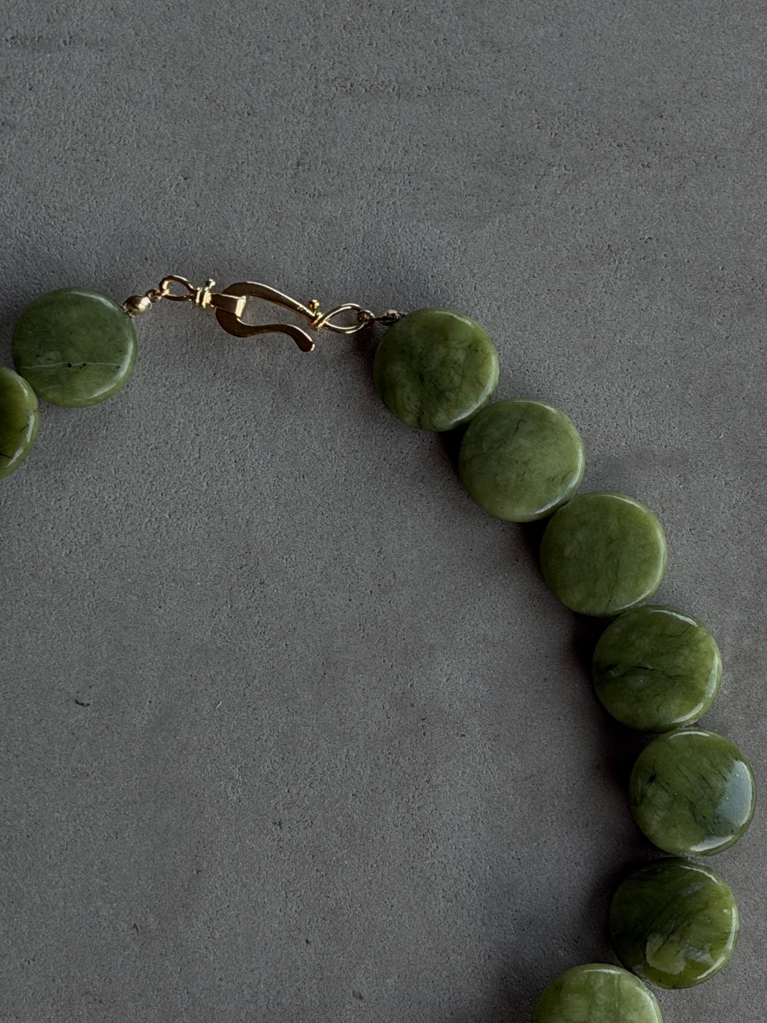 Jade Disc Necklace