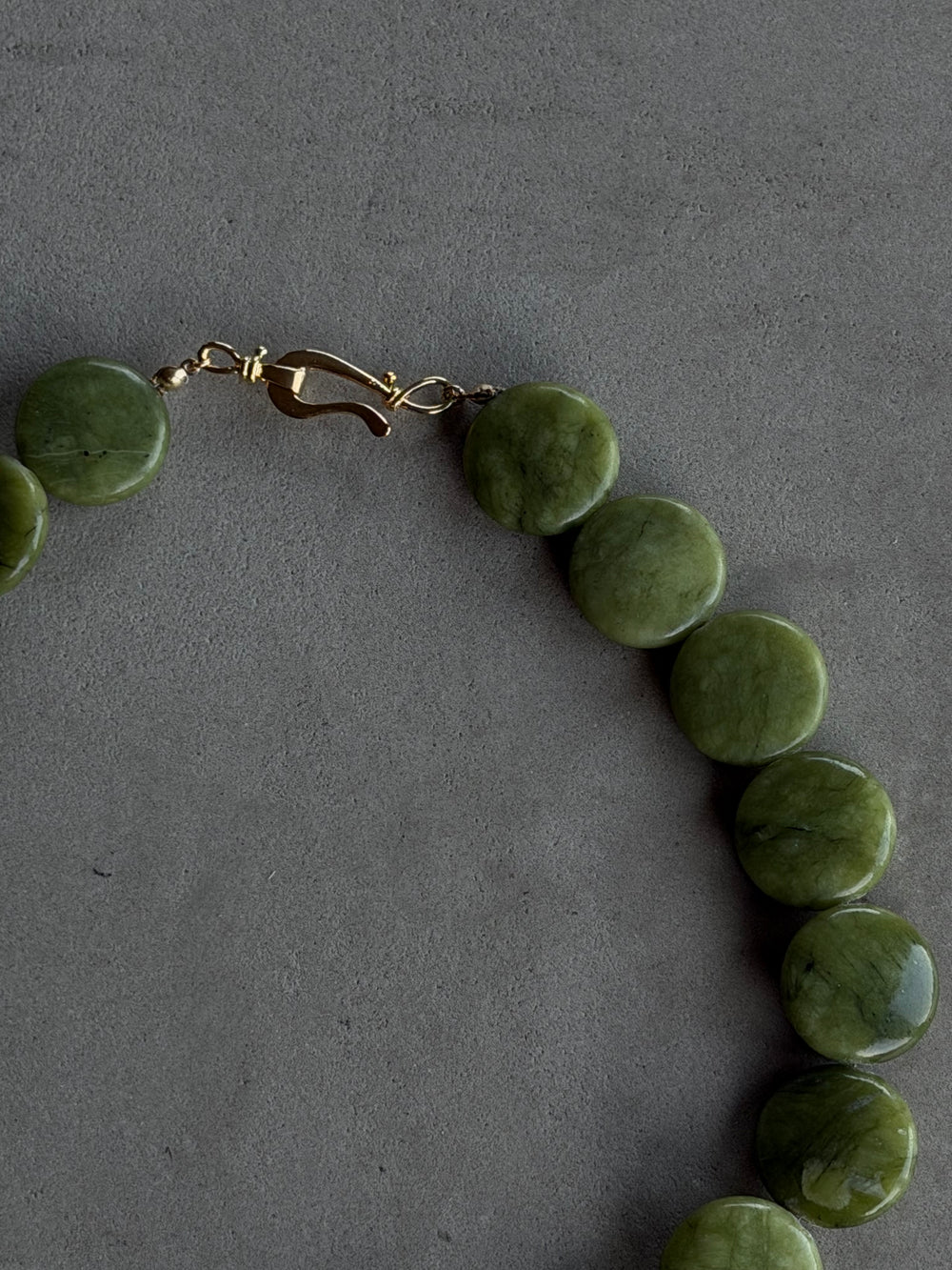 Jade Disc Necklace