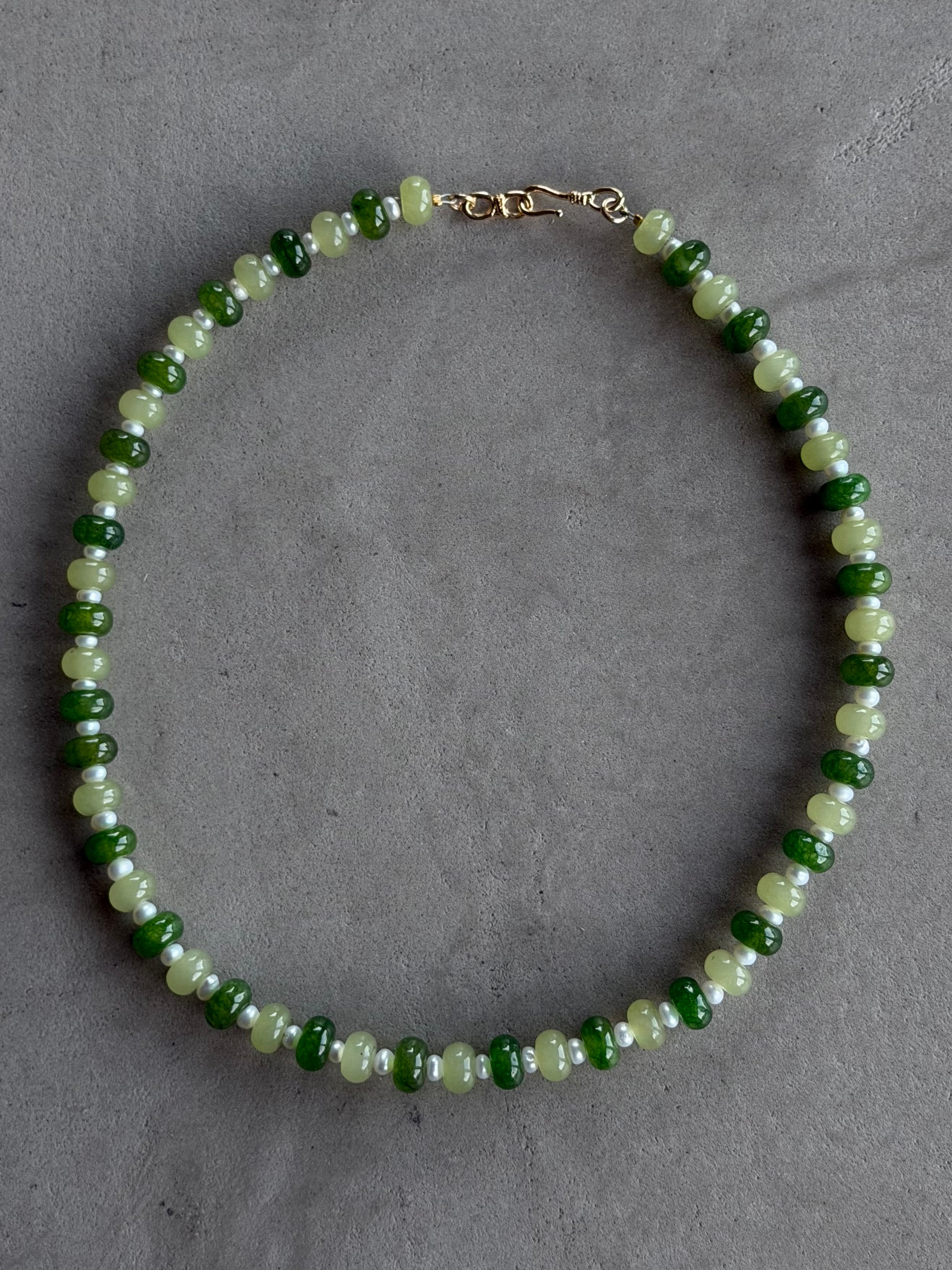 Jade & Freshwater Pearl Necklace