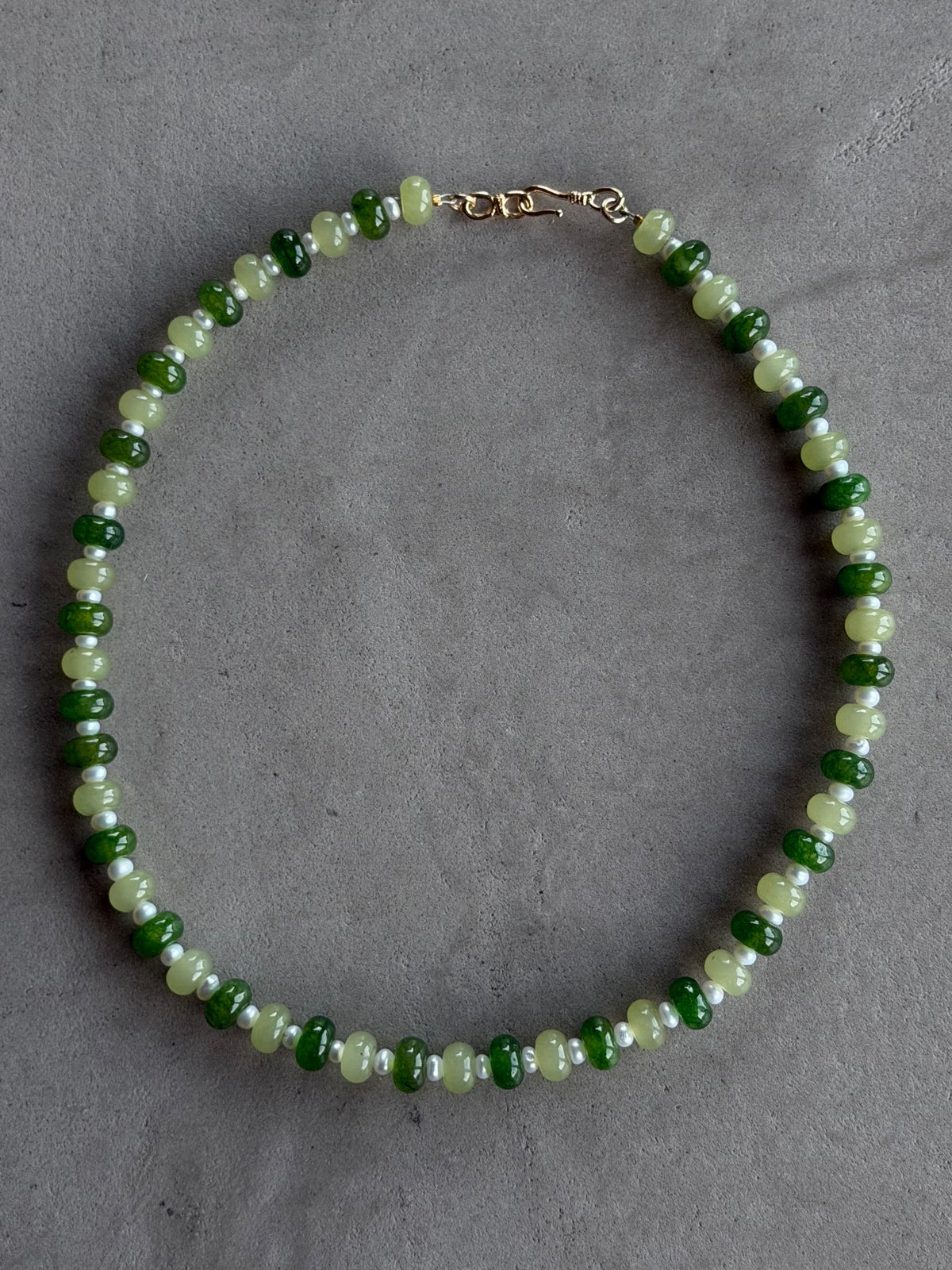 Jade & Freshwater Pearl Necklace