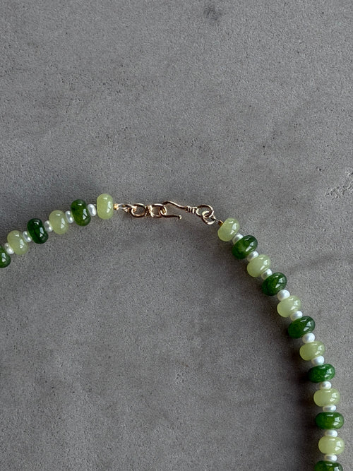 Jade & Freshwater Pearl Necklace