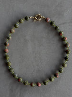Unakite & Peridot Necklace