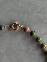Unakite & Peridot Necklace