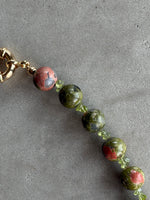 Unakite & Peridot Necklace