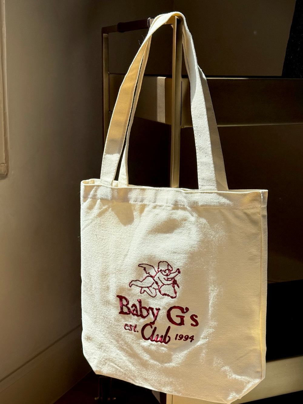 Baby G's Club Embroidered Canvas Tote Bag
