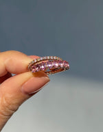 Pink Sapphire & Diamond Flex Ring