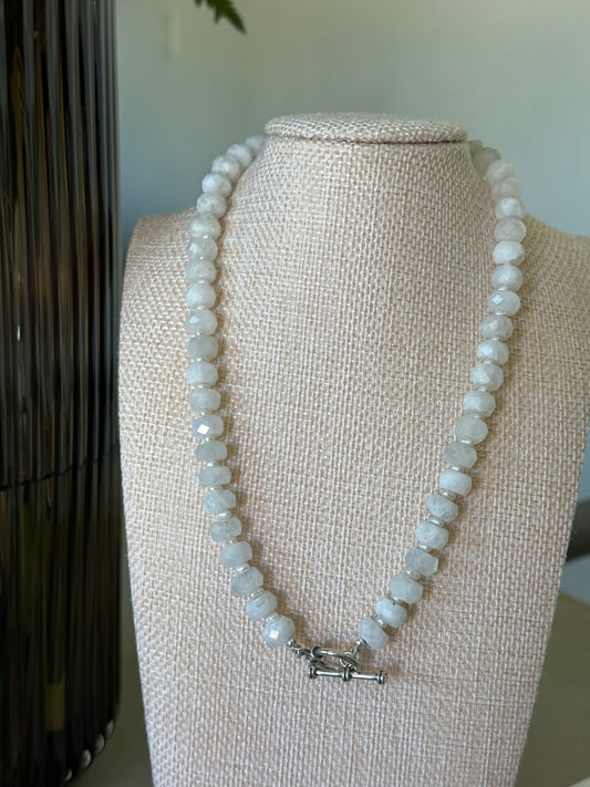 Moonstone x Freshwater Pearls Necklace
