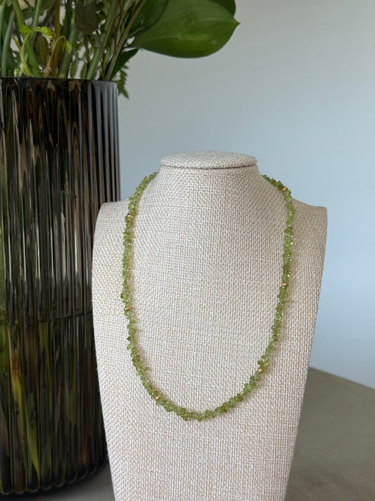 The Peridot x Rondelle Necklace