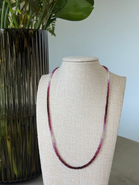 Ruby Ombre Necklace