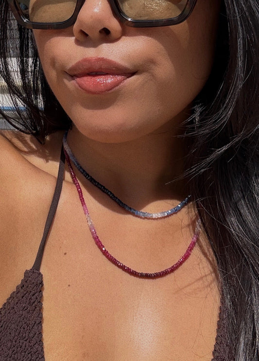 Ruby Ombre Necklace