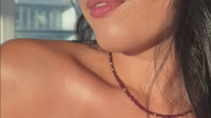 The Garnet x Rondelle Necklace